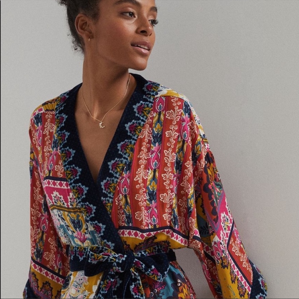 Anthropologie Patterned Robe